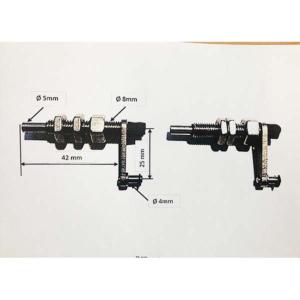 Axes essuie glace inférieurs en Inox ( la paire)