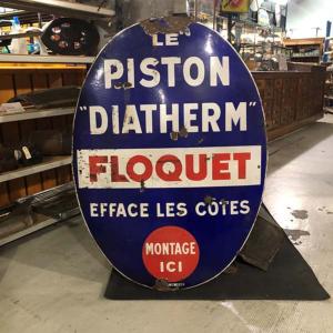 Plaque émaillée LE PISTON DIATHERM FLOQUET