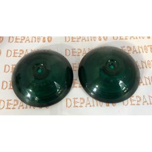 Cabochons de feu arrière  Ste S G D G en verre la paire